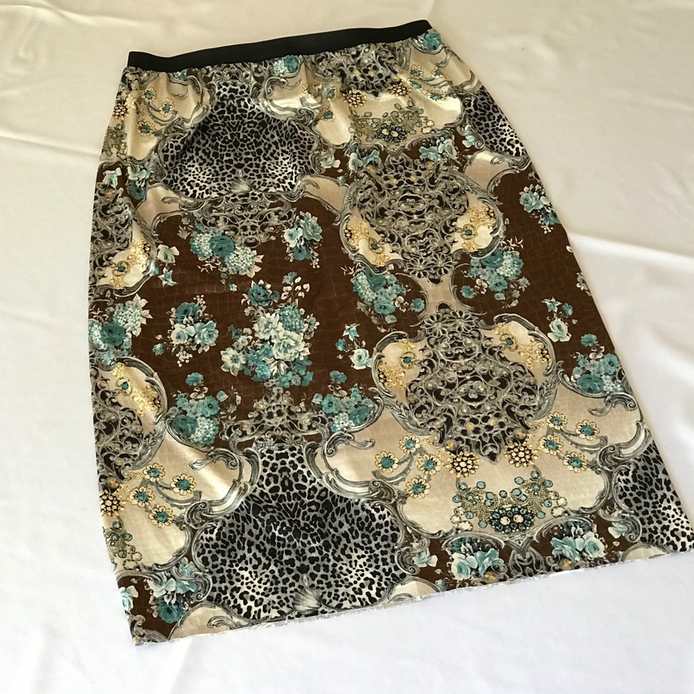Teal and Leopard Modest SwimSkirt